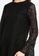 Sisley black Contrast Ruffled Dress 357BFAAF47F77EGS_3