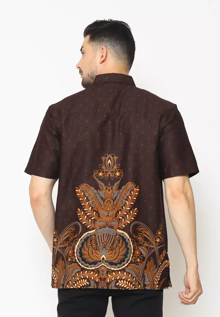 Hadinata Batik Pria Kemeja Pendek Fajri Fara