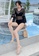 Its Me black Sexy Gauze Polka Dot One-Piece Bikini Swimsuit 3B7A6US27E5768GS_7