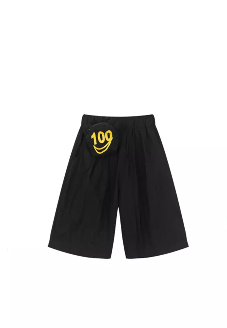 Mid Length Shorts With Waist Pouch