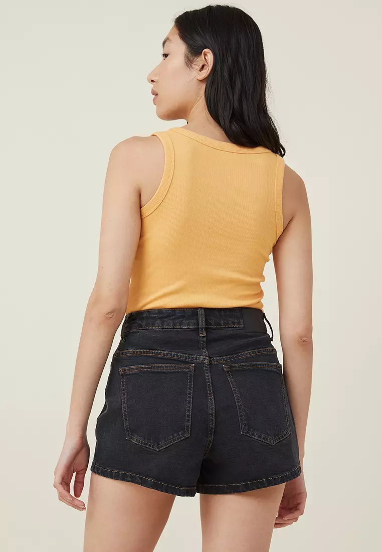 Jual Cotton On Stretch ALine Denim Shorts Original 2024 ZALORA