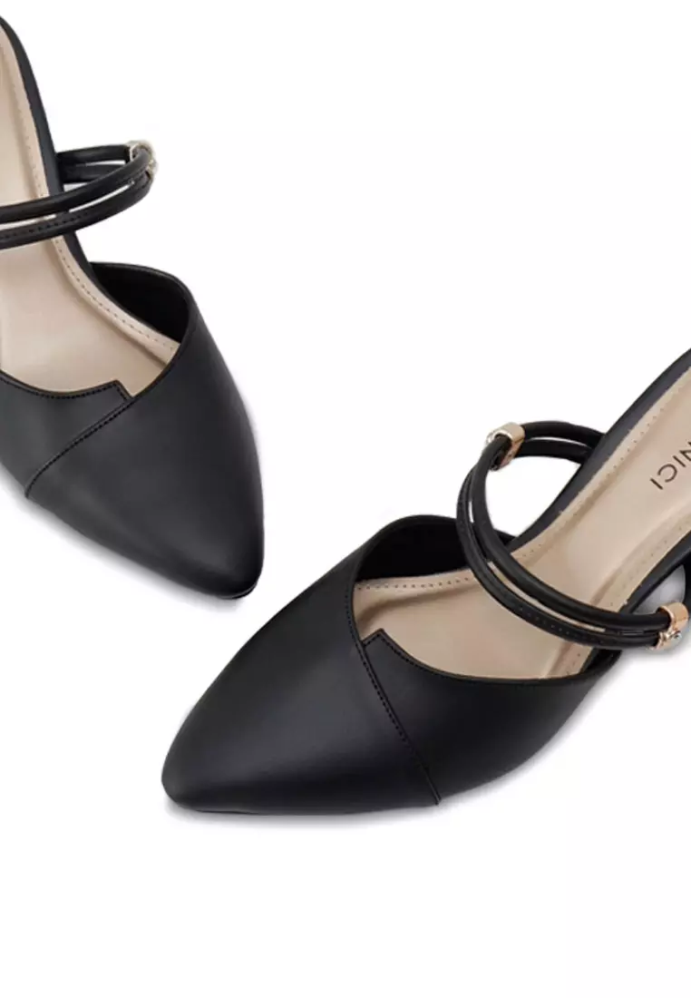 VIVI NICI - Rawles Sandal Mules Hak 5 cm Black