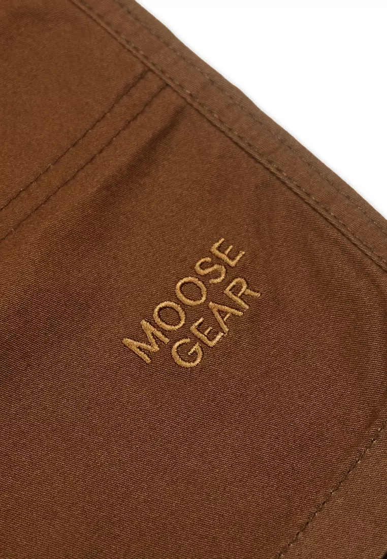 Boys Twill Jogger Short with Embro Details