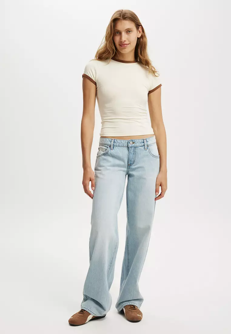 Low Rise Straight Jeans