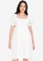 BUNTIS white Donita Maternity Puff Sleeves Dress A0B91AA3266C70GS_1