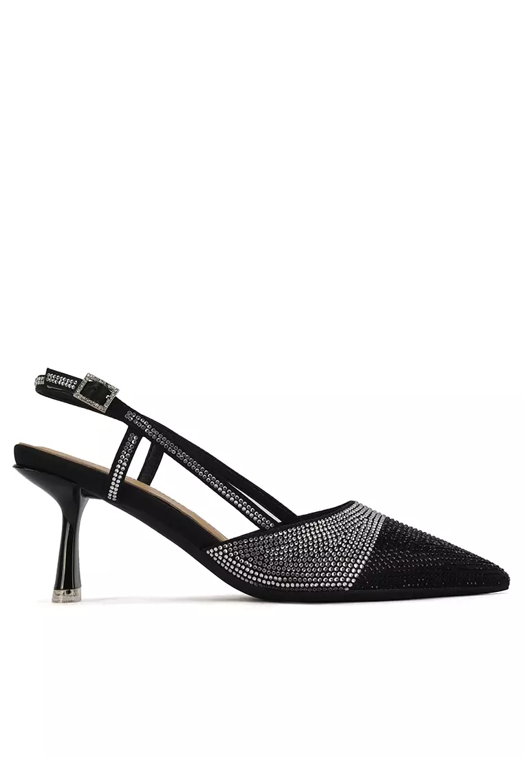 Discount on Twenty Eight Shoes  shoes - SKU: 7CM Rhinestone Pointy Slingback High Heel XJ276-16