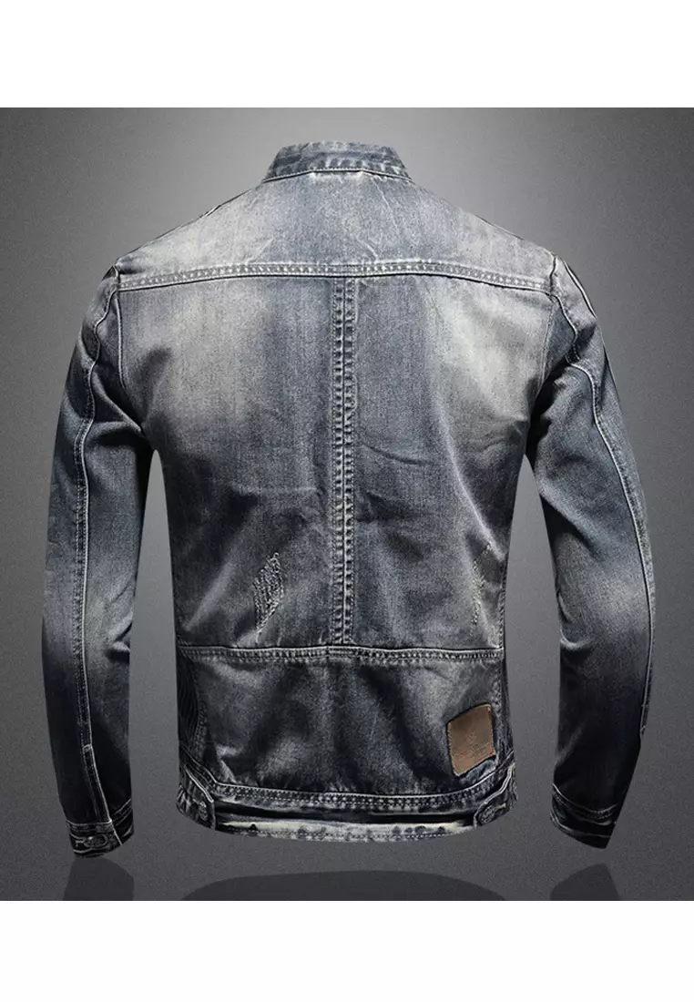 Slim Denim Biker Jacket MJY-N1214-2