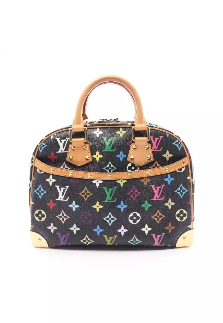 Buy Louis Vuitton Pre-loved LOUIS VUITTON Trouville monogram multicolor  Noir Handbag PVC leather black 2023 Online