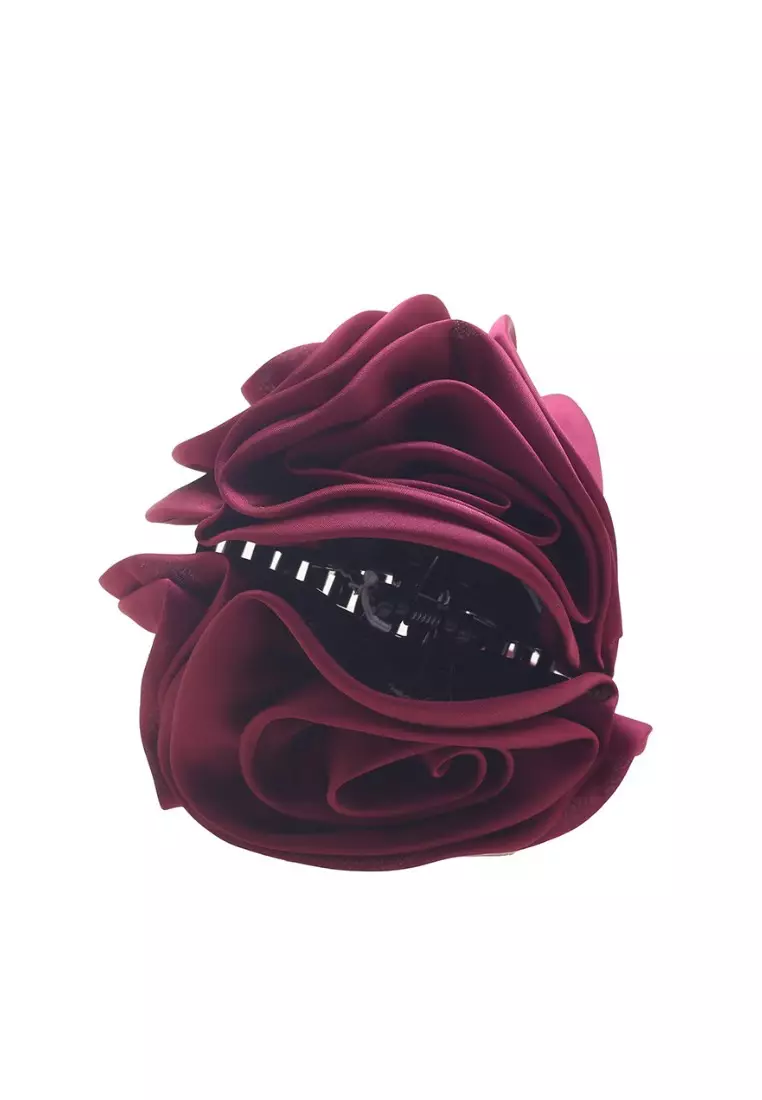 Hair Clip Shifon Type D Maroon
