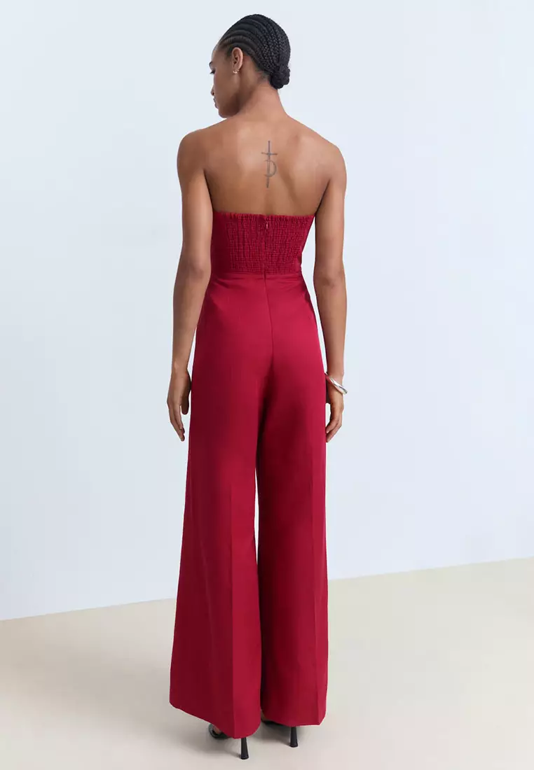 Long Strapless Jumpsuit