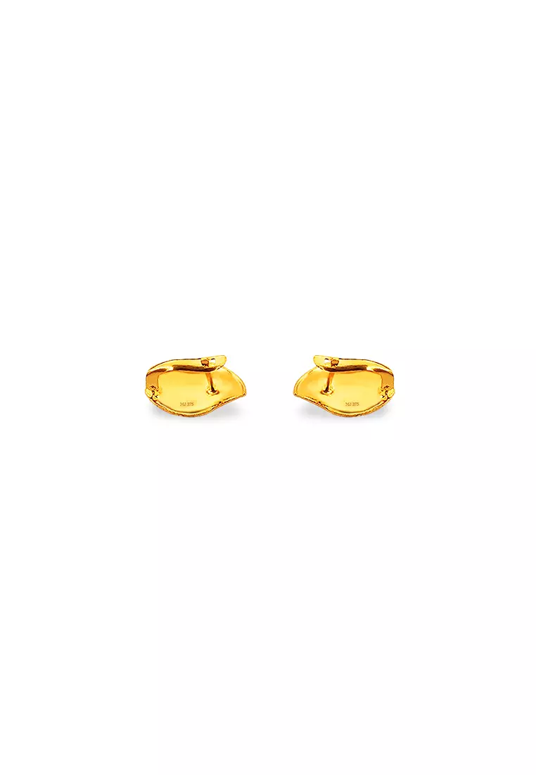 375/9K Gold Clip Earrings S205