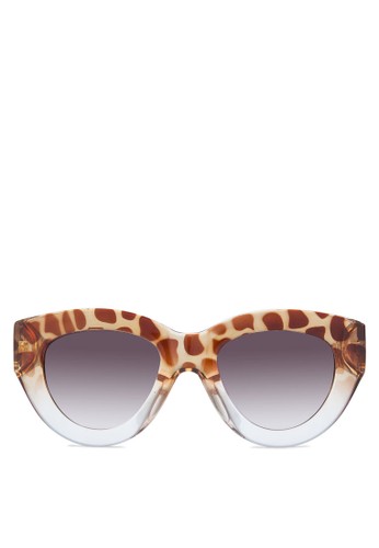 Selena D型粗框太陽眼鏡, 飾zalora時尚購物網評價品配件, 飾品配件