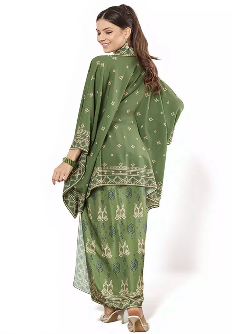 Kanzi Black Tunik Set with Sarong