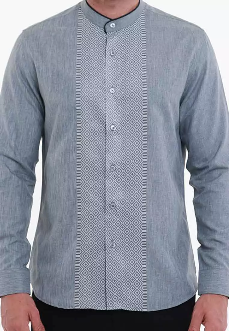 MAGINOT HAIDAR BLUE Koko Slim Fit Lengan Panjang