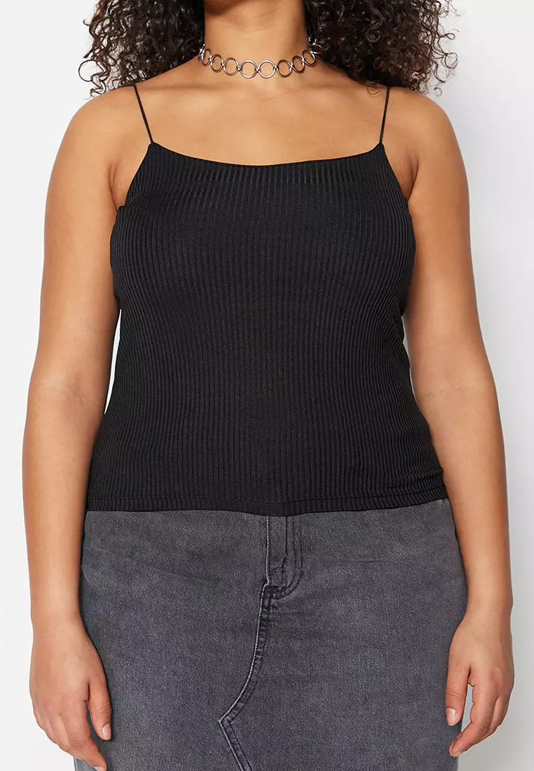 Plus Size Crop Tank Top