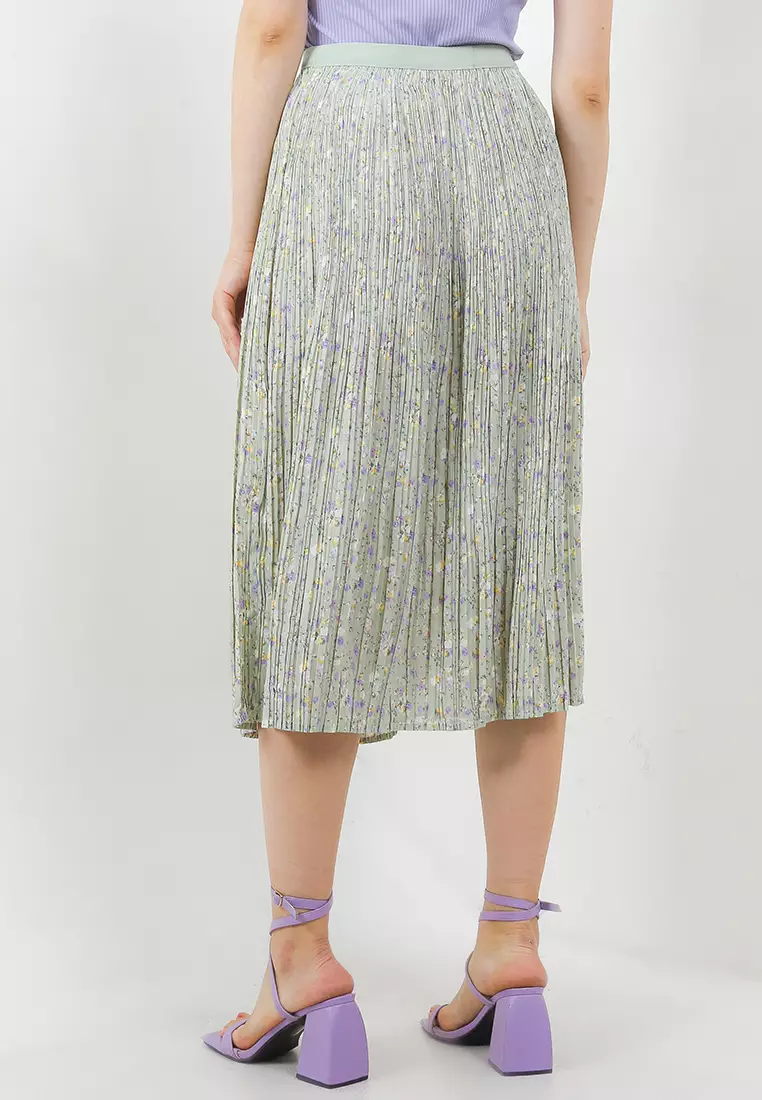 Jual Uptown Girl Flo Print Pleat Skirt Original 2025 | ZALORA Indonesia