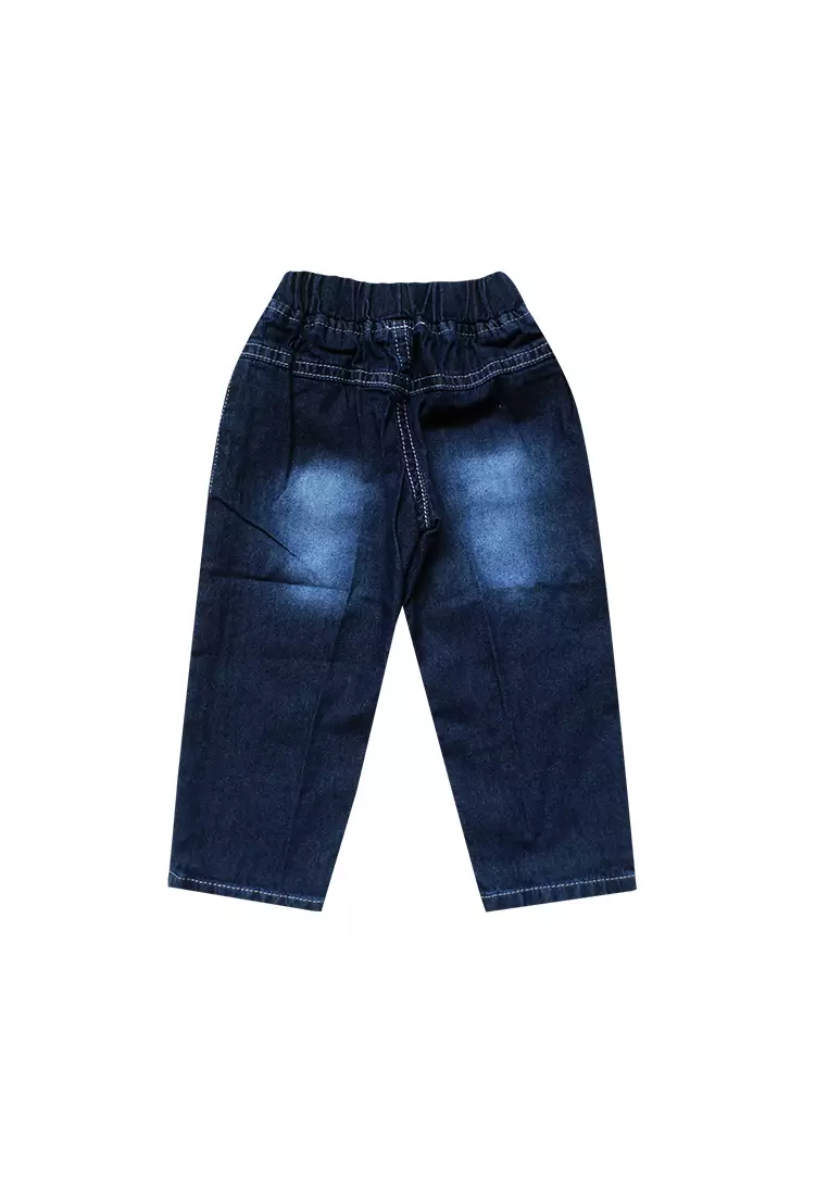 Wakakids Celana Jeans Anak Perempuan Bunga Pink Usia 6 Bulan Hingga 6 Tahun 013 Vench