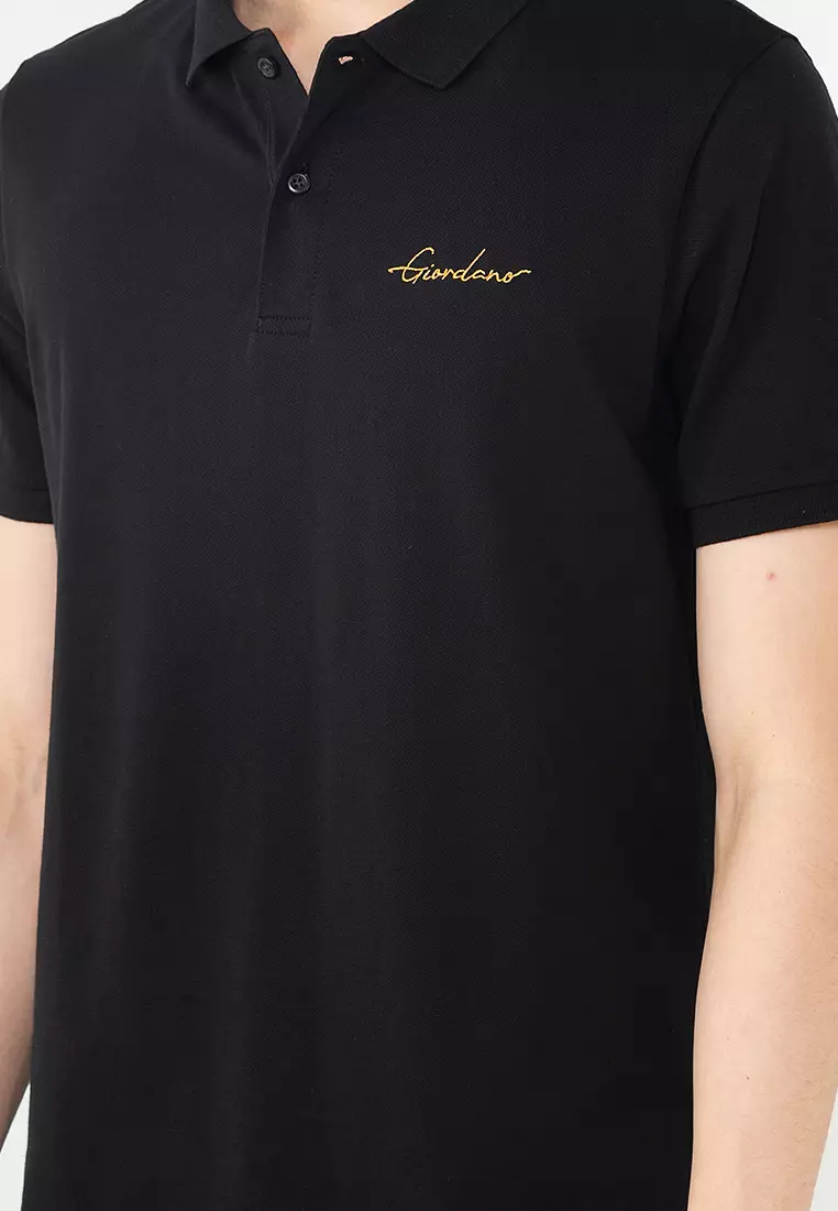 Buy GIORDANO Men's Signature Embroidery Polo Online | ZALORA Malaysia