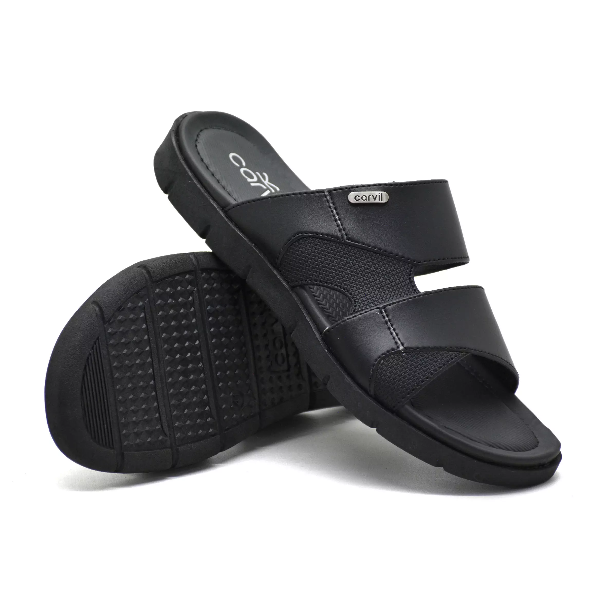 Carvil Sandal Pria Firenze-03 M Black