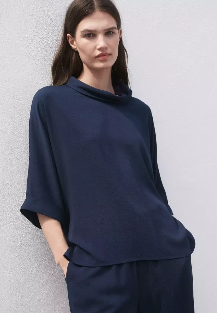 Buy Mango Oversized Flowing Blouse 2025 Online ZALORA