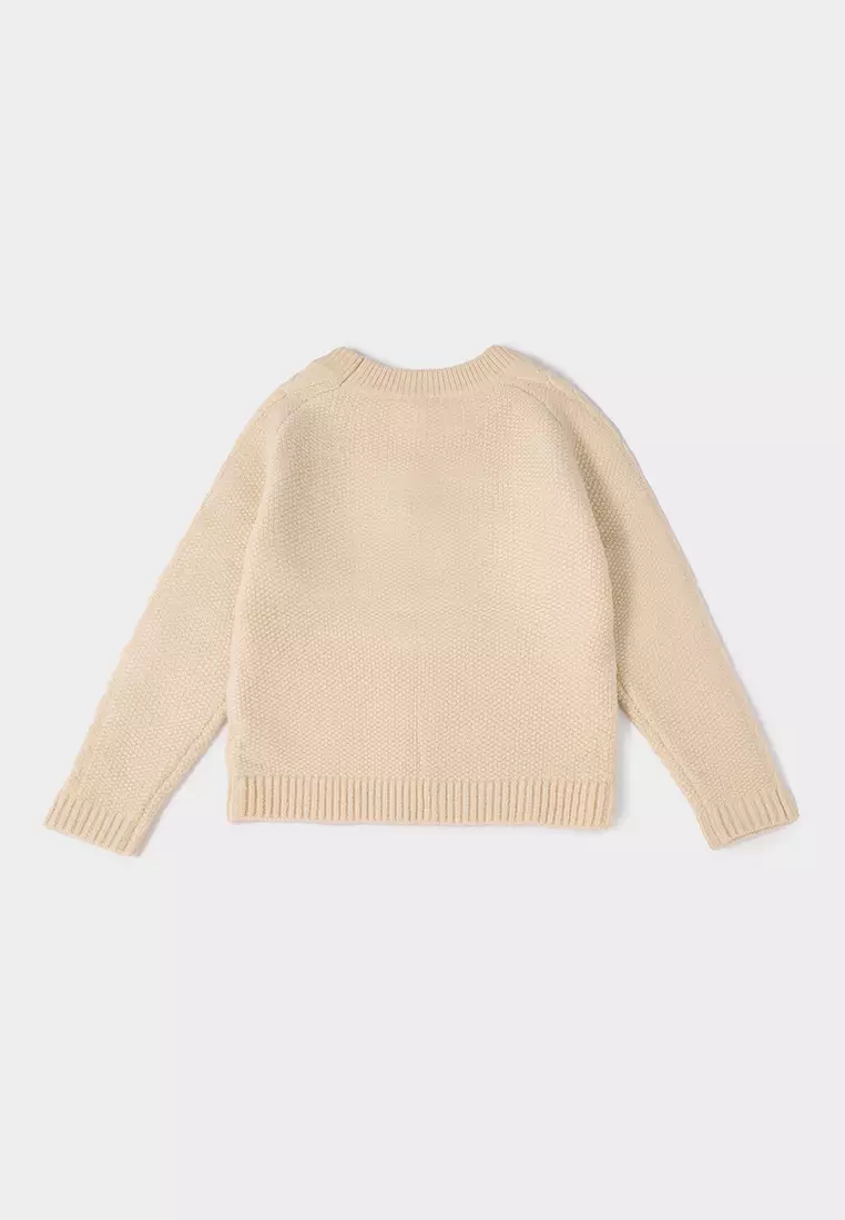 Claire 花卉刺繡針織毛衣