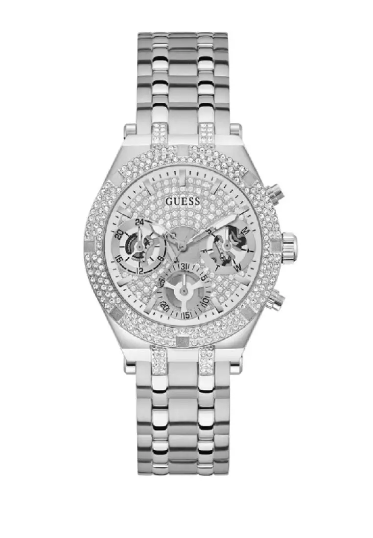 Buy Guess Guess Chronograph Silver Dial Stainless Steel Strap Women Watch Gw L Online