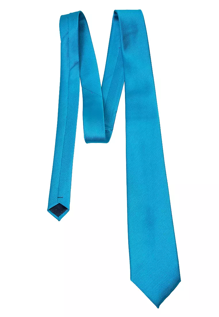 Stranger Dasi Pria Polos Plain Tie Man Neckwear Material Polyester ORIGINAL - Tosca Blue
