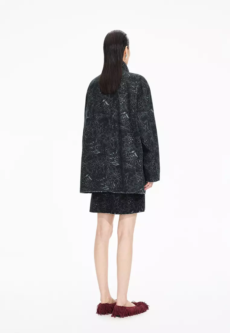 Cotton Pattern Element OVERSIZE Jacket