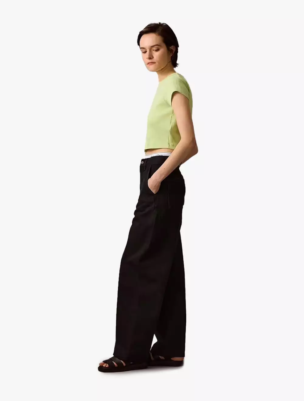 Calvin Klein - Soft Black Trouser Pants