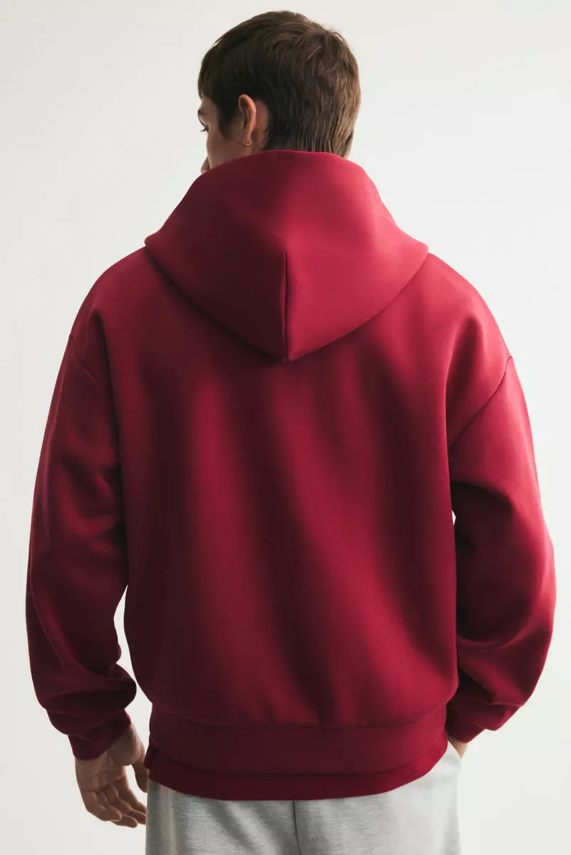 Oversized Fit Interlock Zip-through hoodie