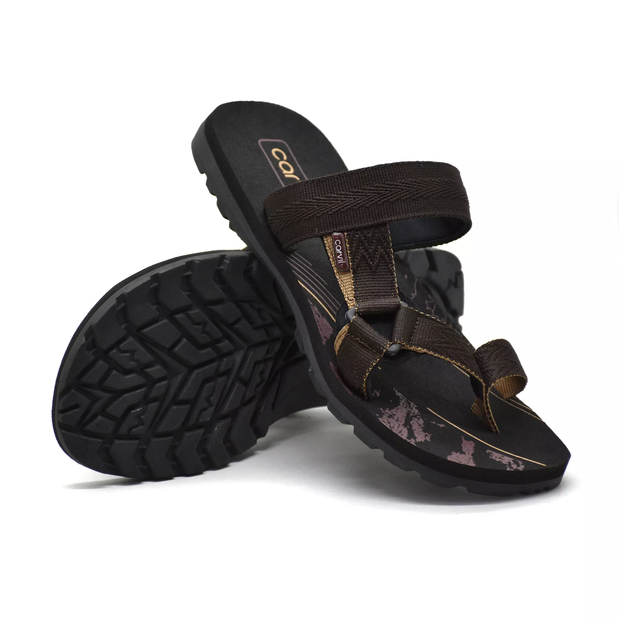 Carvil Sandal Pria Spextra-S23 M Brown/Beige