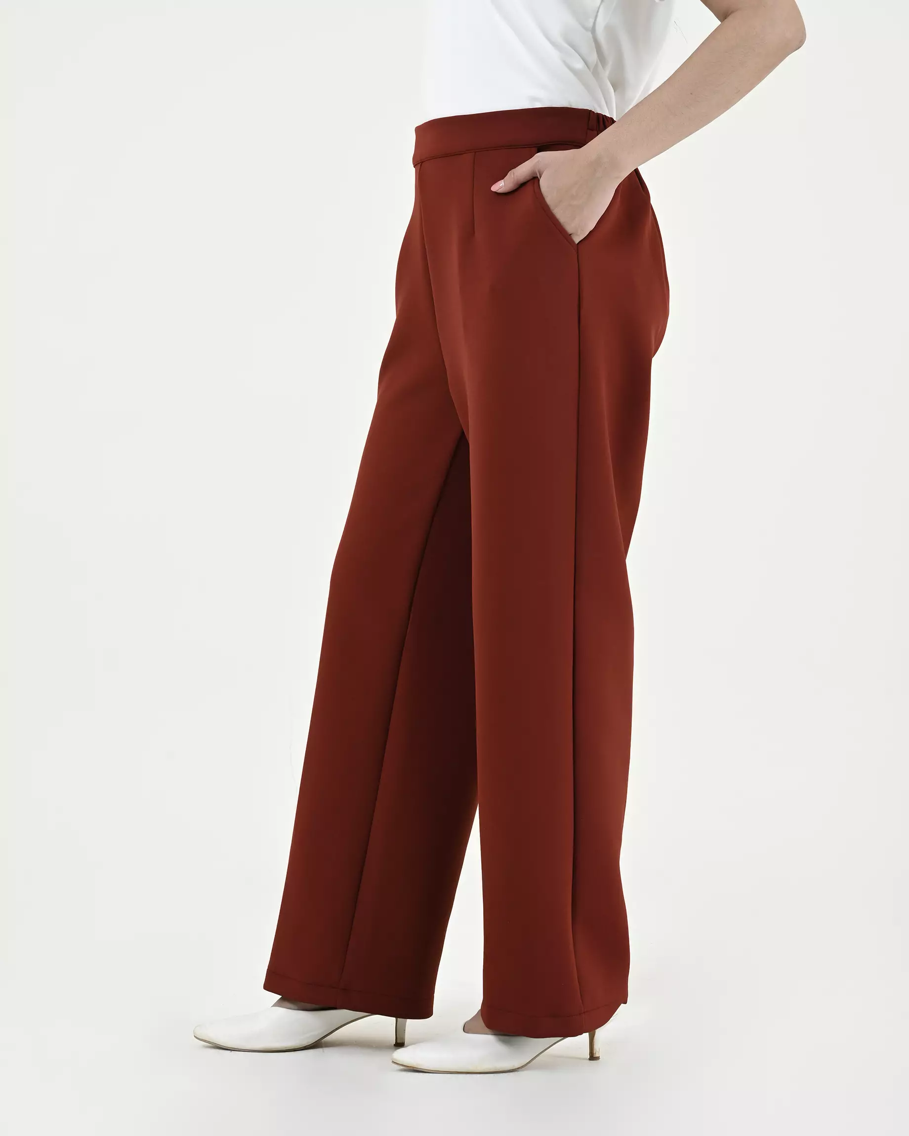 Geulis.id ARETHA PANTS - Terracotta