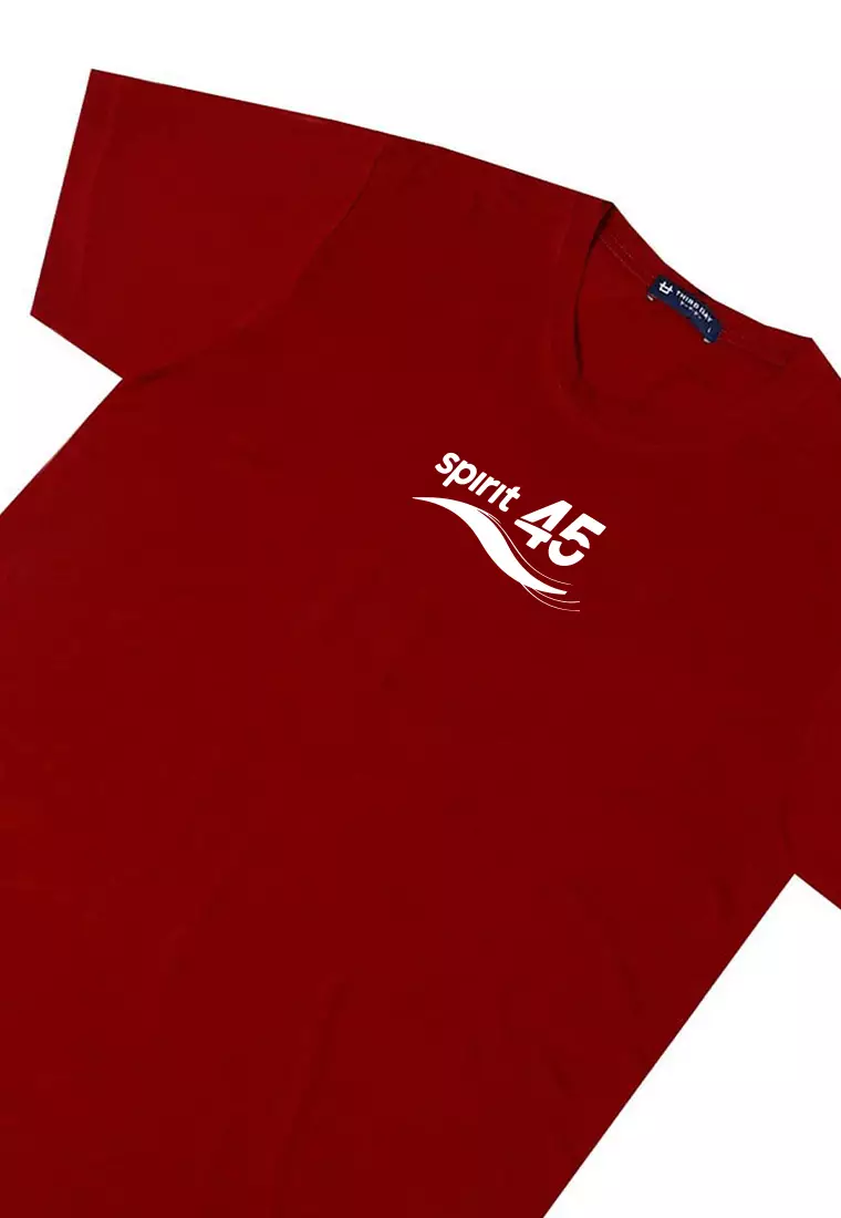 MTW94 Kaos 17 Agustus HUT RI spirit 45 merah maroon instacool