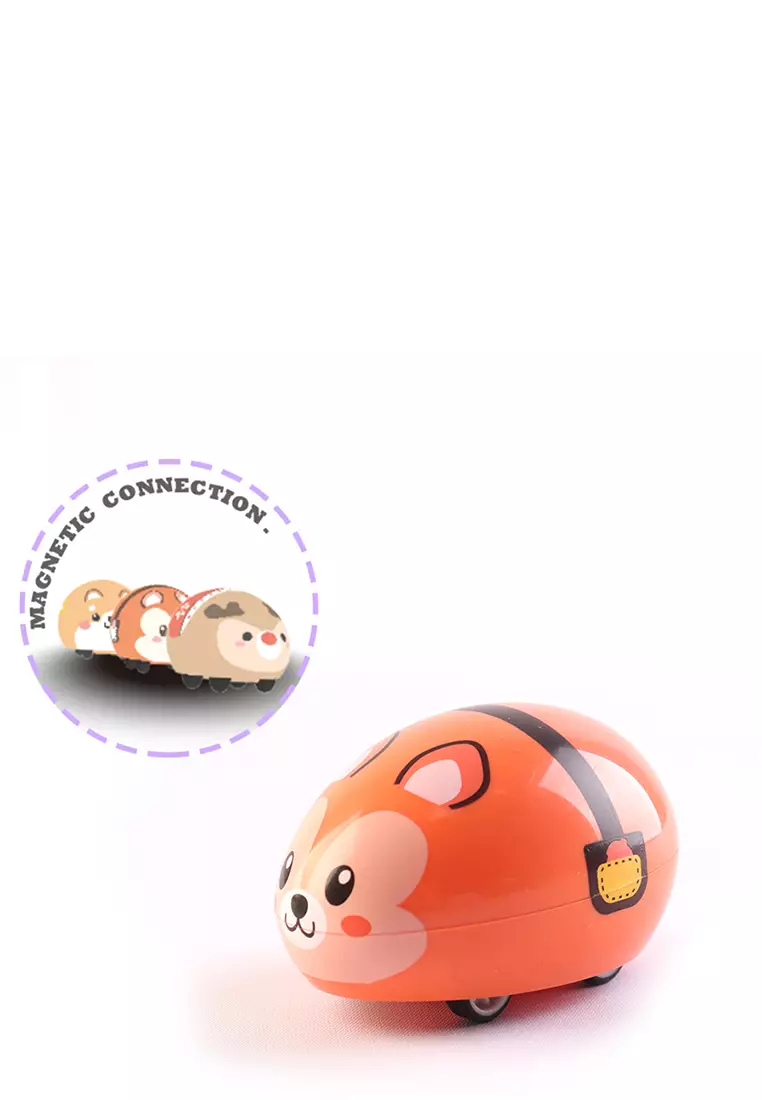 Okiedog Magnetic Carnimal Squirrel - Mobil mainan magnet anak