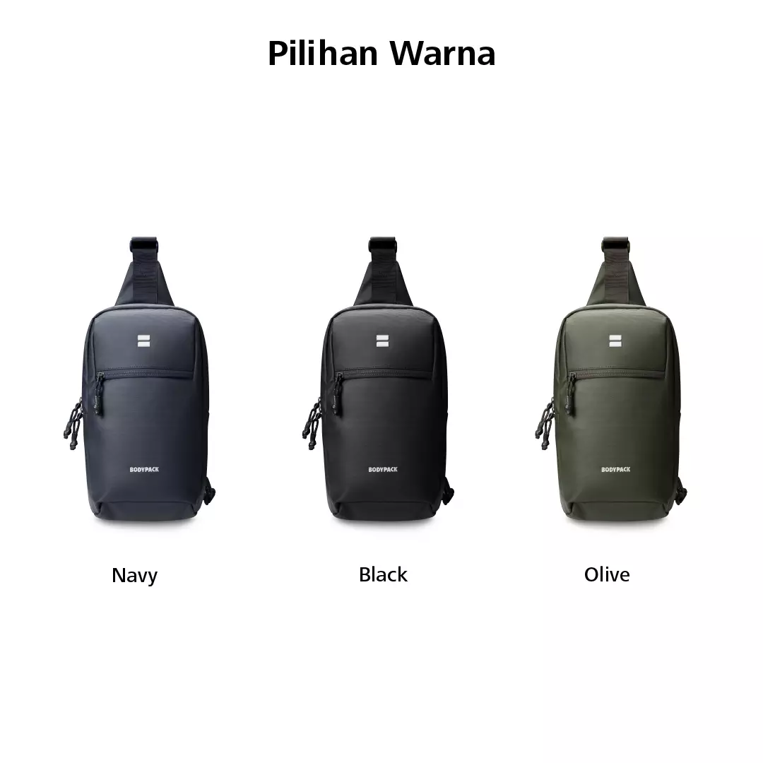 Plaver Sling Bag Tas Selempang Travel Kerja Kuliah Durable Tahan Lama 6 L - Navy