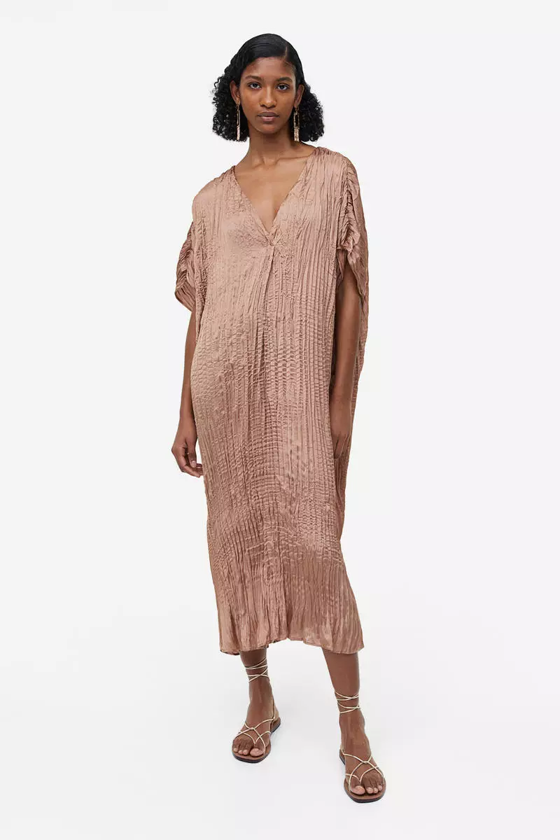 Buy H&M Pleated tunic dress Online