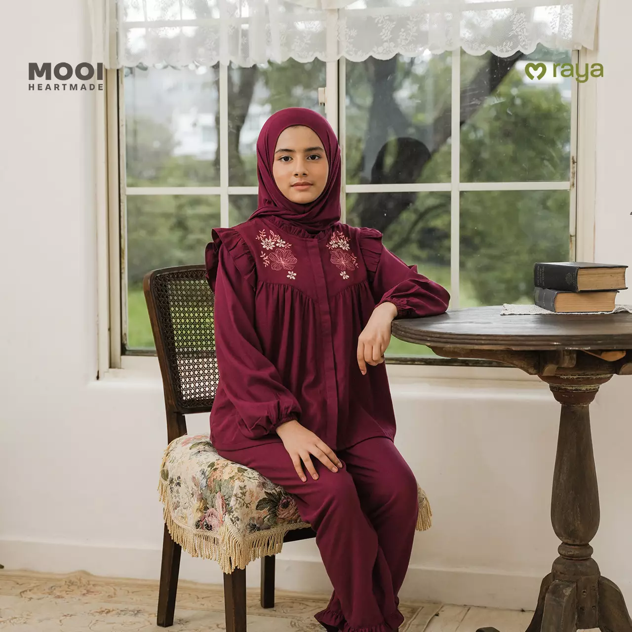 Mooi Pashmina Instan Anak Hijab Anak - Brown Beige