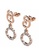 Krystal Couture gold KRYSTAL COUTURE Rose Gold Twisted Knot Dangle Earrings Embellished with Swarovski® Crystals D3902ACEC73C45GS_2