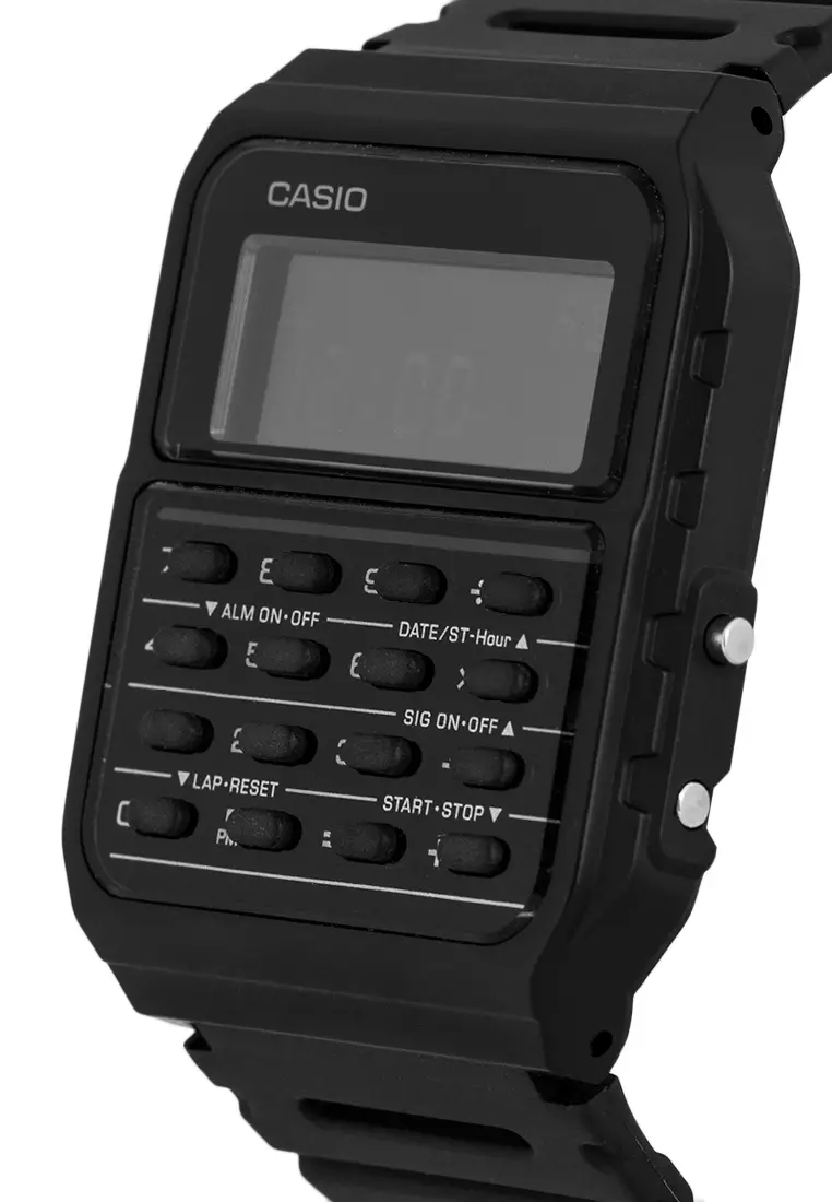 Black calculator watch best sale