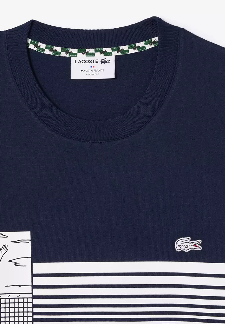 Buy Lacoste French Made Tennis Print Heavy T-shirt 2024 Online | ZALORA ...