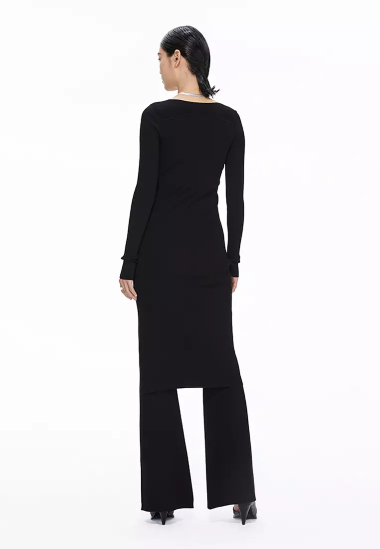 JNBY Women's Slim V-Neck Knit Dress