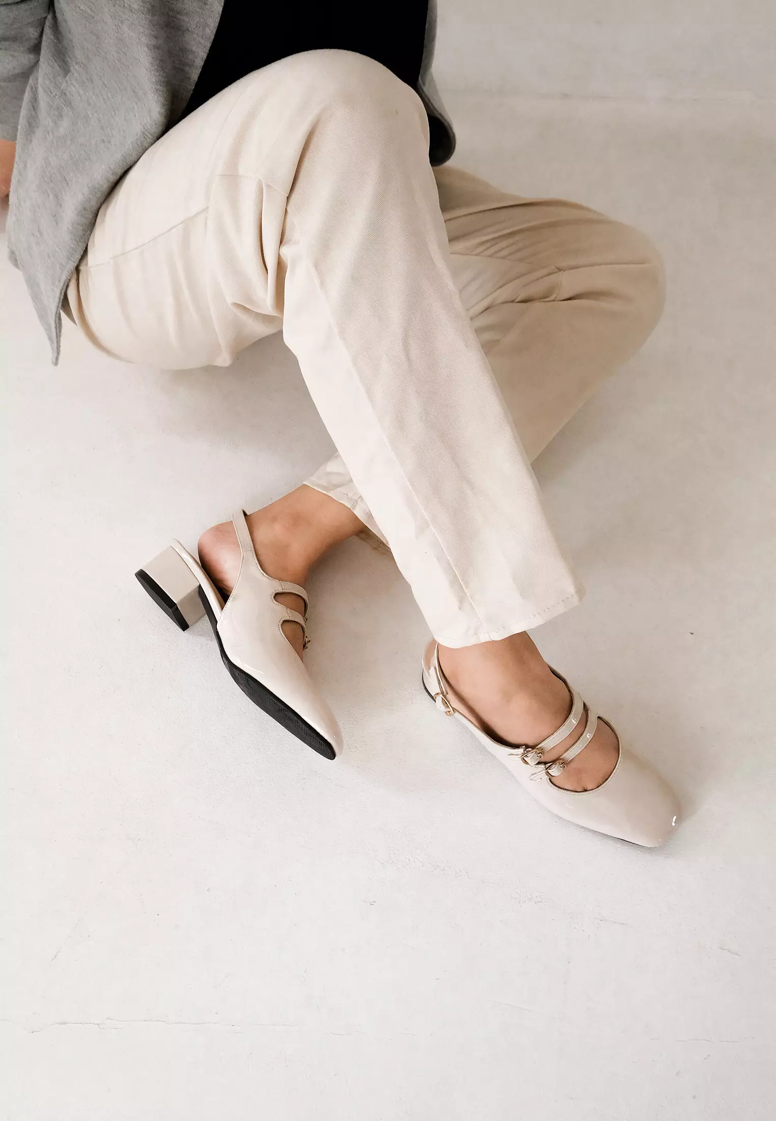 Alice Women Mary Jane Shoes Sandal Heels Square Toe