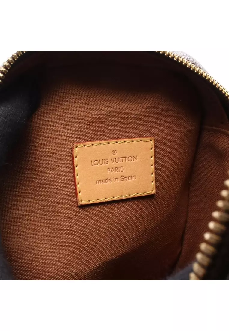 Pre-Loved Louis Vuitton pochette ganju monogram body bag PVC leather Brown