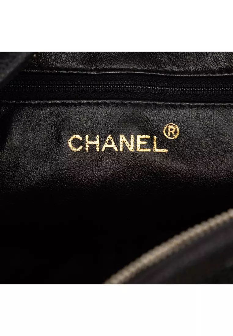 Pre-Loved Chanel Cc Caviar Front Pocket Bijoux Chain Camera Bag