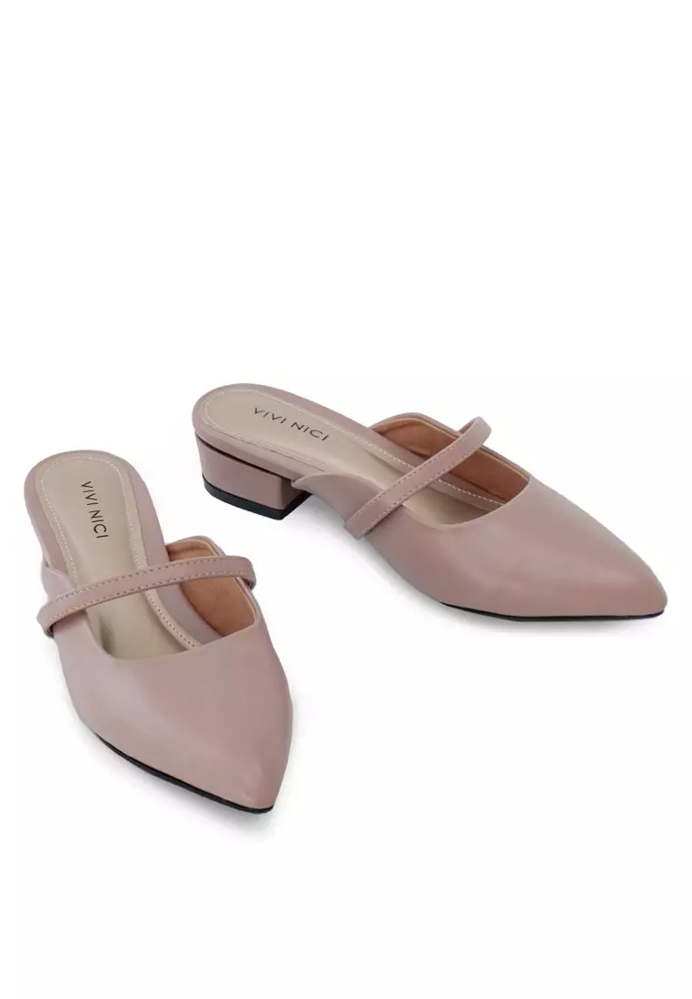 VIVI NICI - Lillie Sandal Mules Hak 3 Cm Mauve Purple