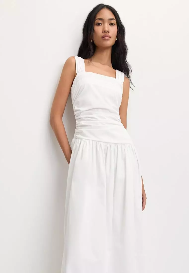 Sleeveless Square-Neck Dress