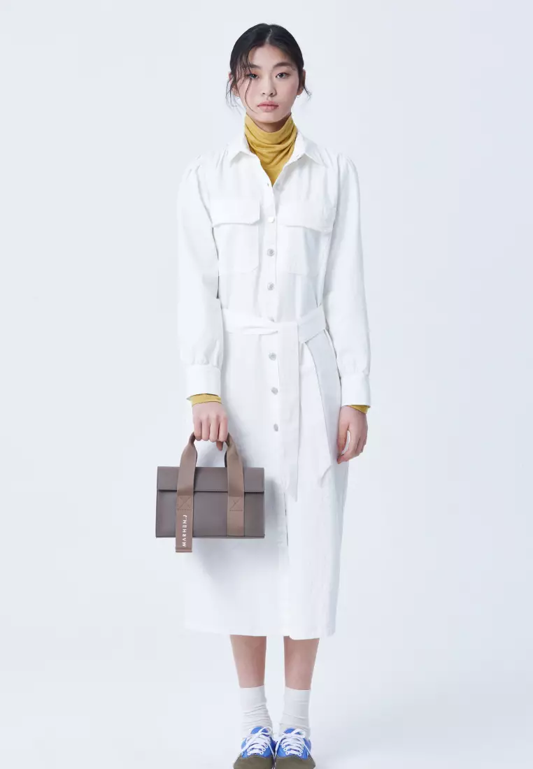 LUDY Vegan Leather Crossbody Bag Taupe