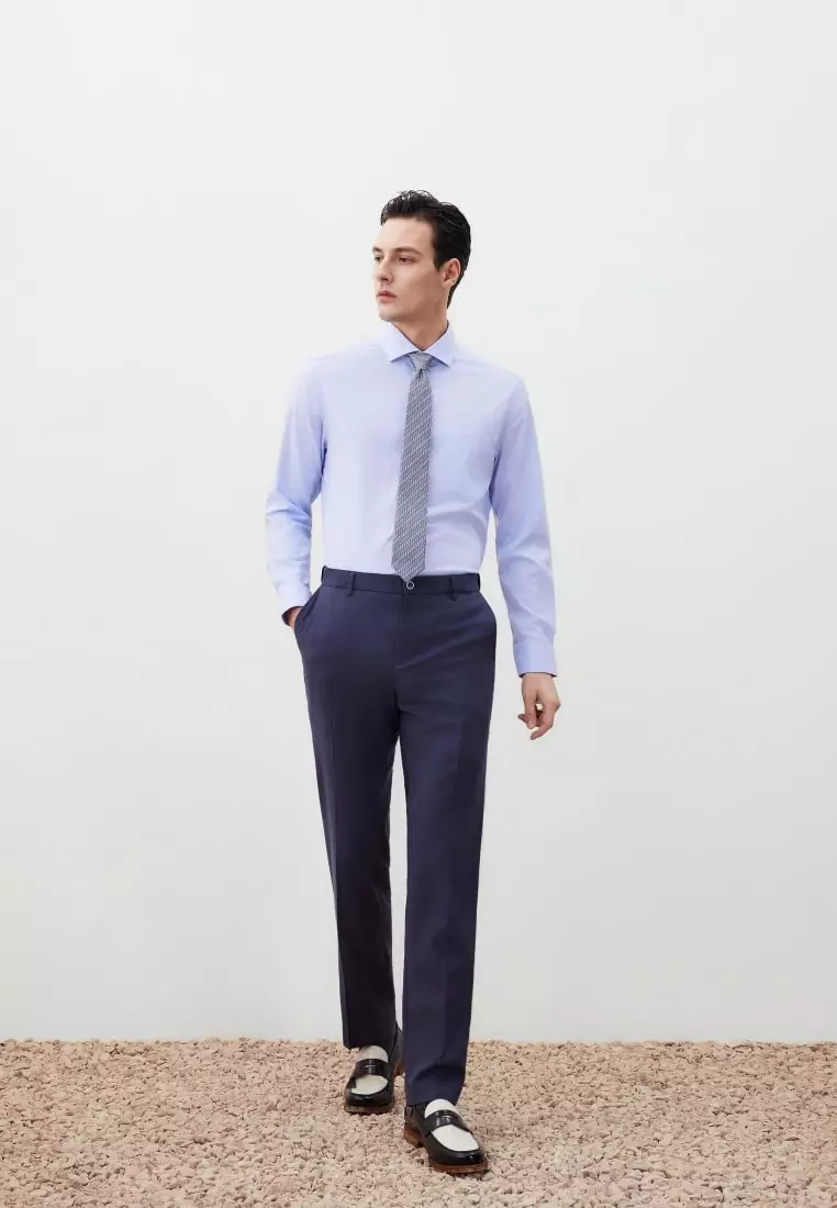 G2000 Teflon Regulat Fit Twill Suit Pants