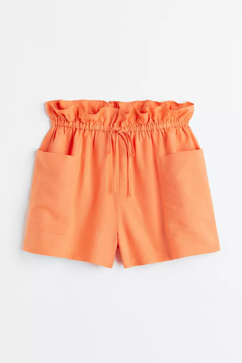 h&m orange shorts