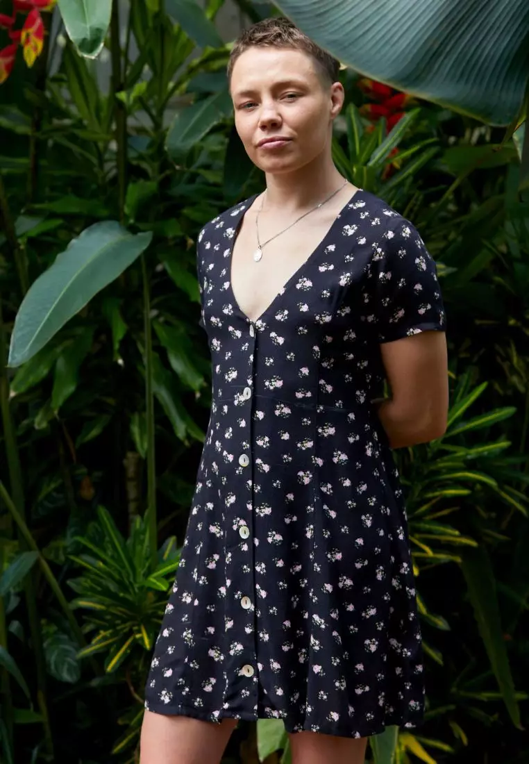 knee length dresses for ladies Womens Understated Dress – RVCA AU main image 0